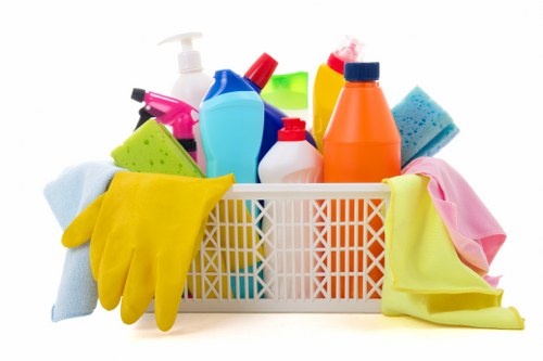 Cleaning team confirming service booking details